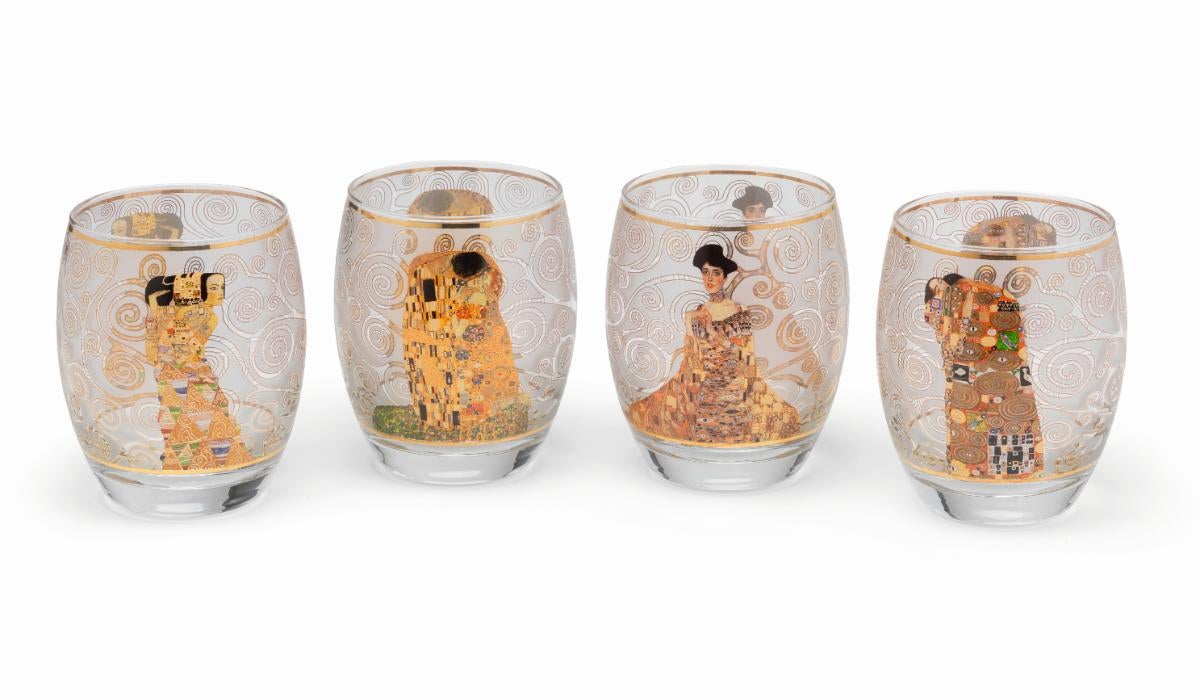 Gustav Klimt theelichthouders - 4 stuks