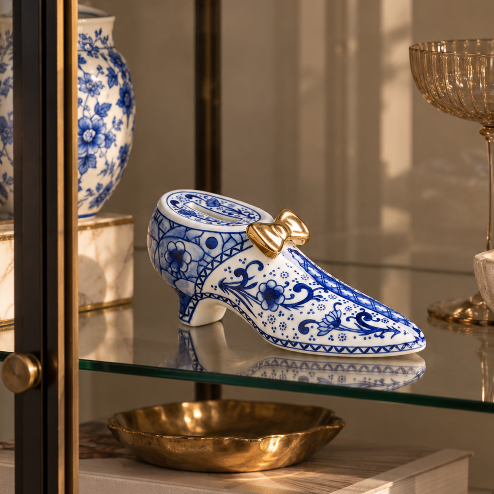 Delfts Blauw schoen spaarpot