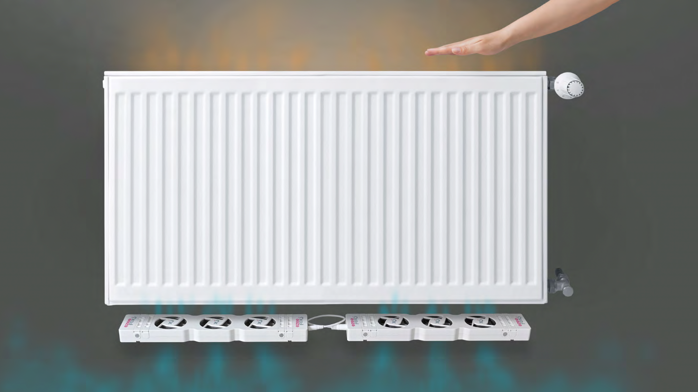 Radiator ventilator set