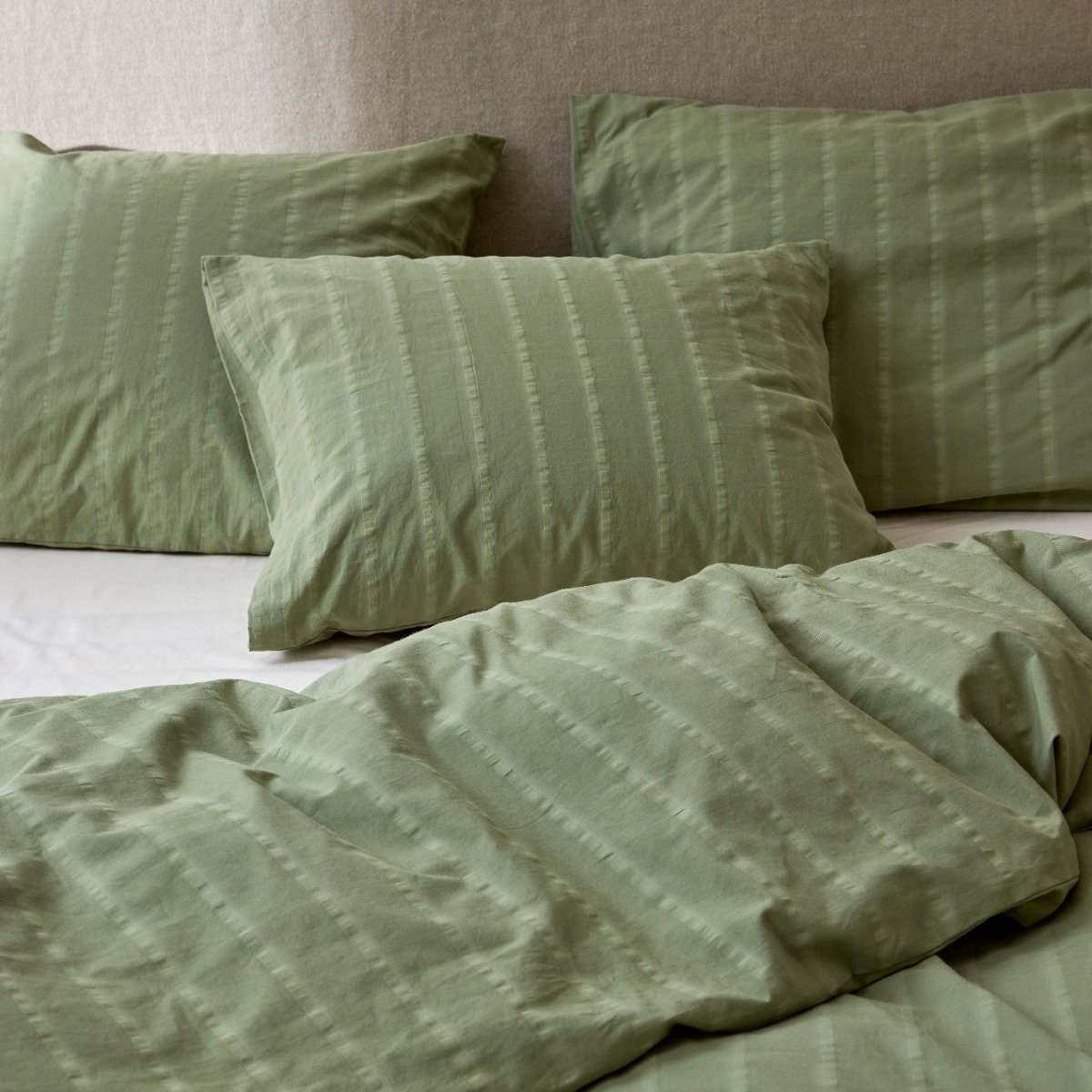 Dekbedovertrekset seersucker katoen