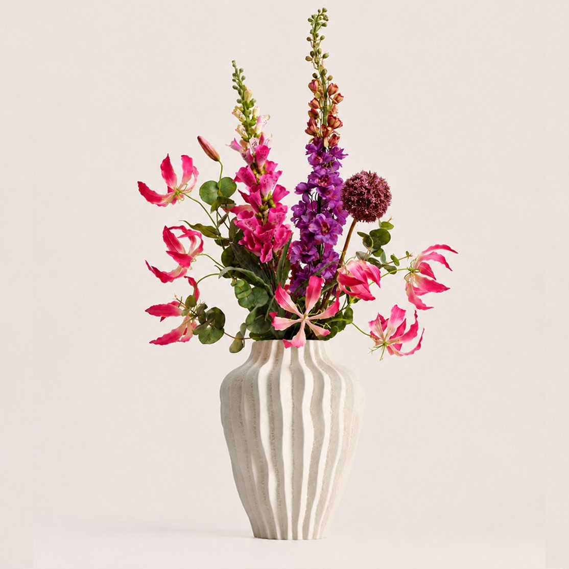 Kunstbloemen Boeket - SS.51 met vaas