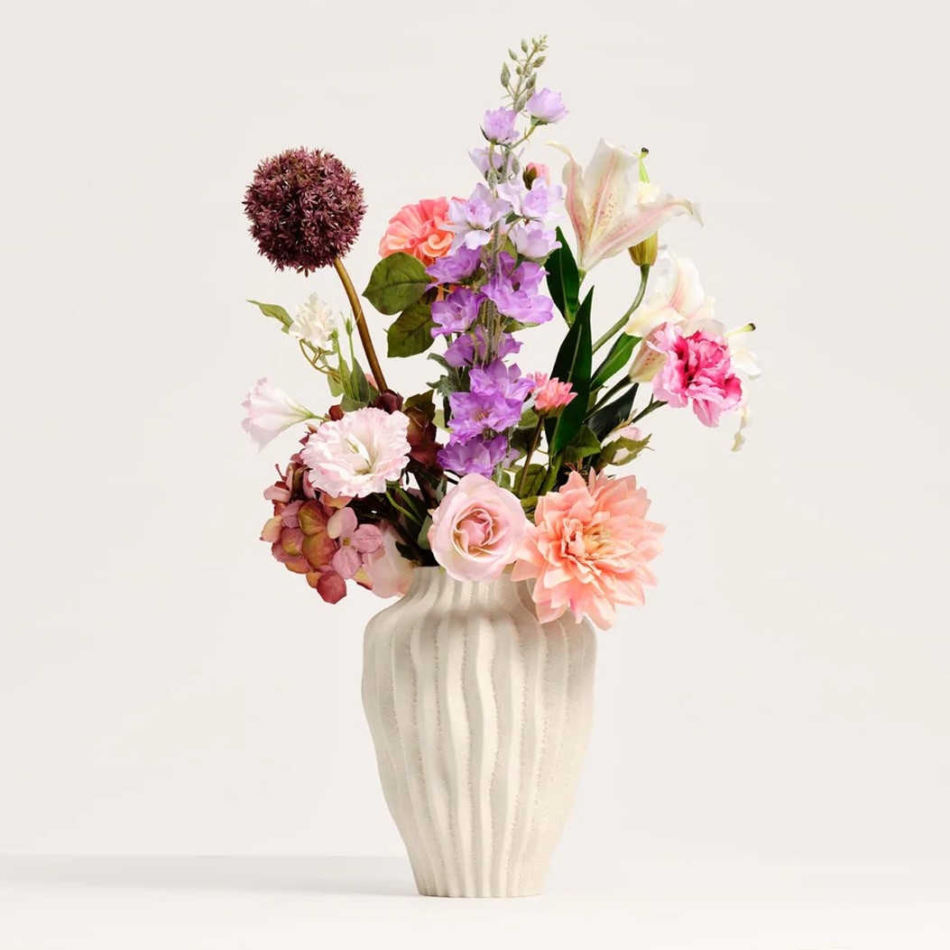 Kunstbloemen Boeket - SS.47 met vaas