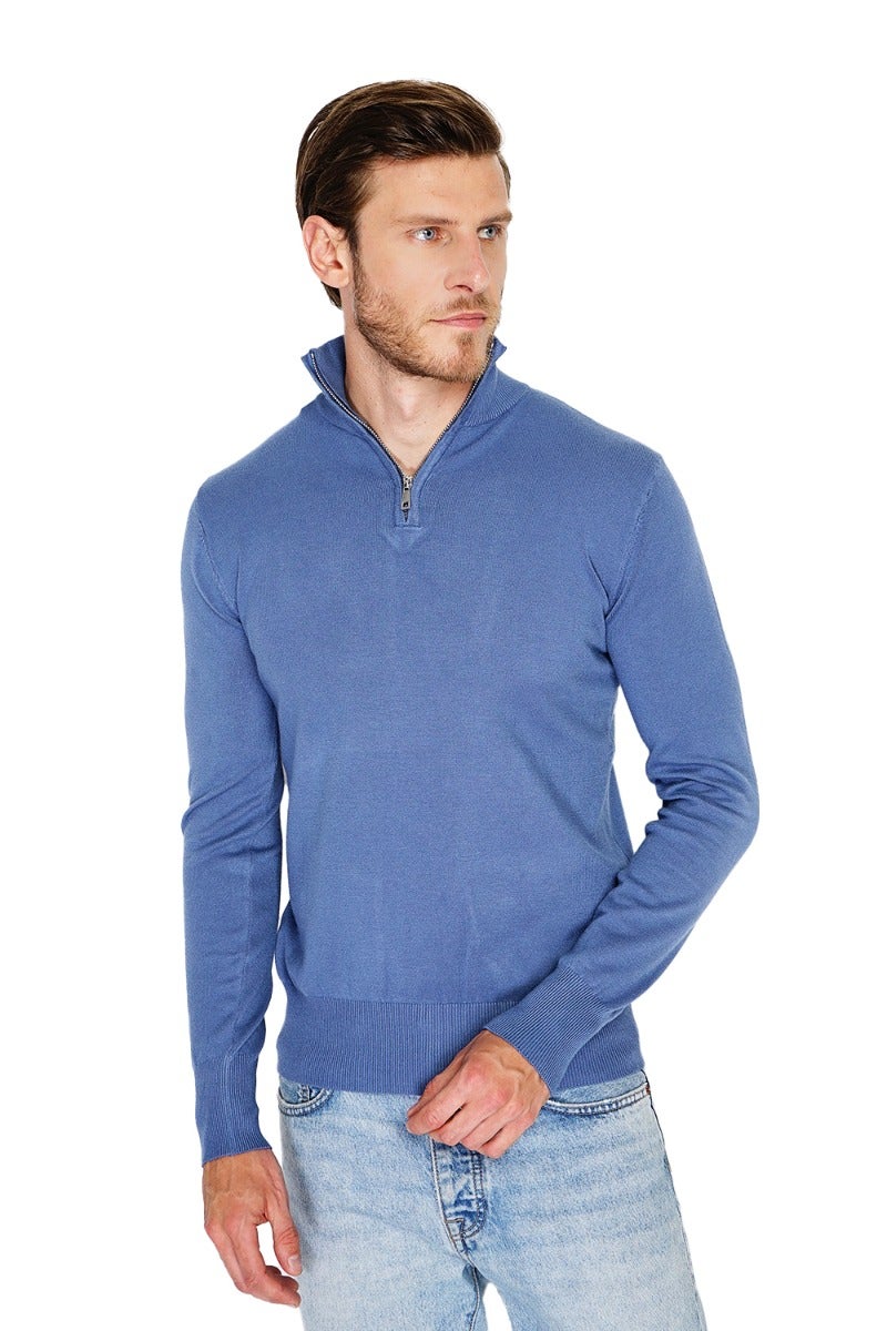 Herentrui met kasjmier en rits