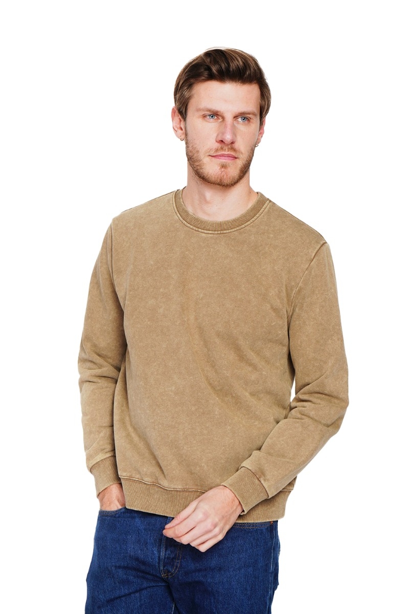 Heren sweater met ronde hals